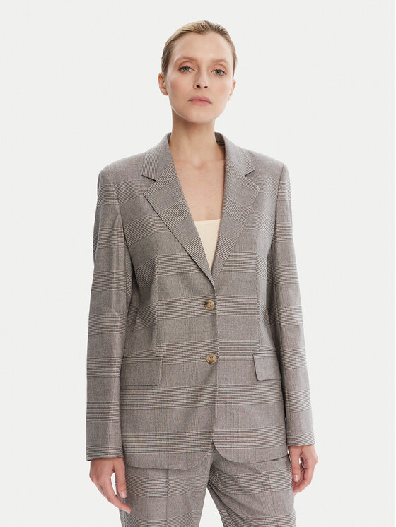 JOOP! Marynarka 58 253J58Josie-X 30047099 Szary Loose Fit