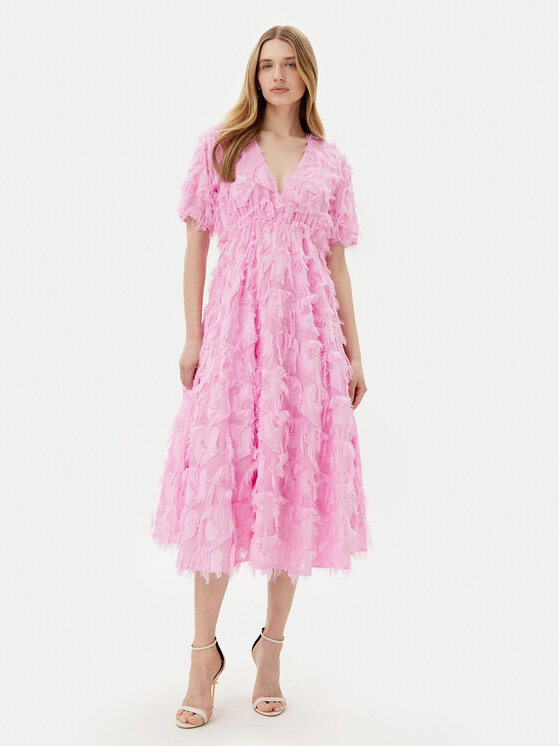 YAS Sukienka koktajlowa Pazylla 26029780 Różowy Regular Fit