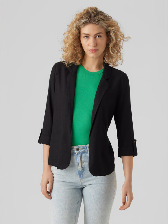 Vero Moda Marynarka Jesmilo 10279700 Czarny Regular Fit