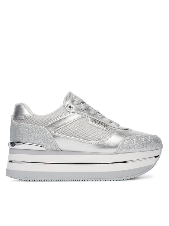 Guess Sneakersy FLJHN3 LEL12 Srebrny
