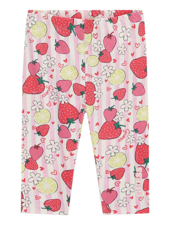 Guess Legginsy K6GB00 J1314 Różowy Slim Fit
