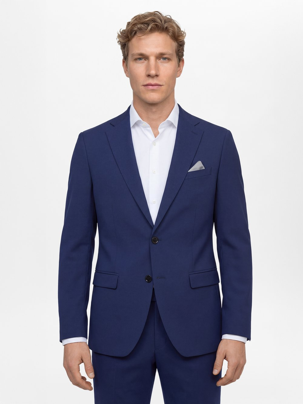 Finshley & Harding Męska kurtka modułowa Mężczyźni Modern Fit niebieski, 48