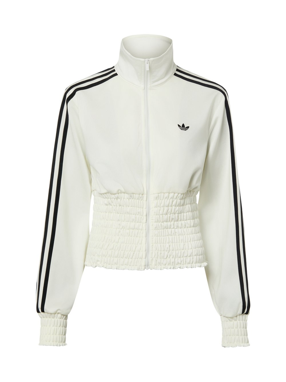 adidas Originals Damska bluza dresowa - Bluza dresowa Smocked Firebird Kobiety biały, L