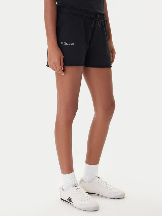 Kappa Szorty sportowe Fefra 351K2RW Czarny Regular Fit