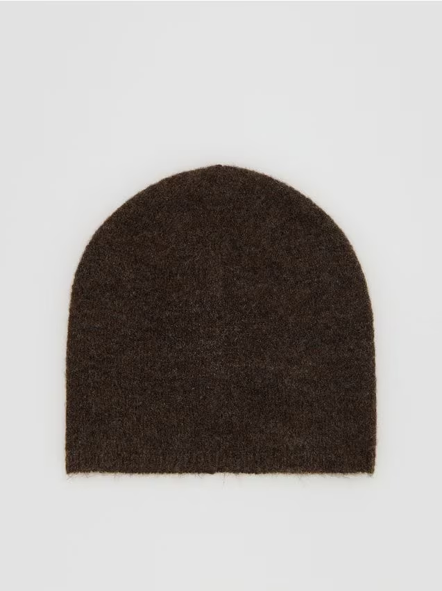 Reserved - Czapka beanie - ciemnobrązowy
