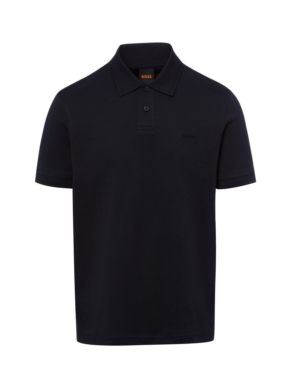 BOSS Orange Męska koszulka polo - Pe_Interlock Mężczyźni Bawełna niebieski, M
