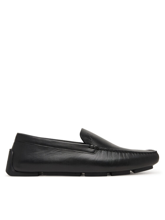 Calvin Klein Mokasyny Driver Penny Embl Lth HM0HM02085 Czarny