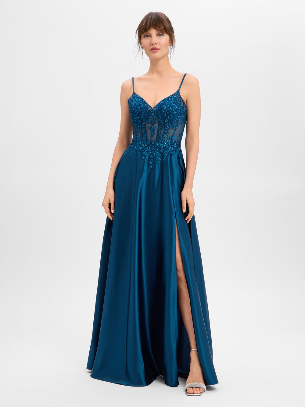 Luxuar Fashion Damska sukienka wieczorowa Kobiety niebieski, 34