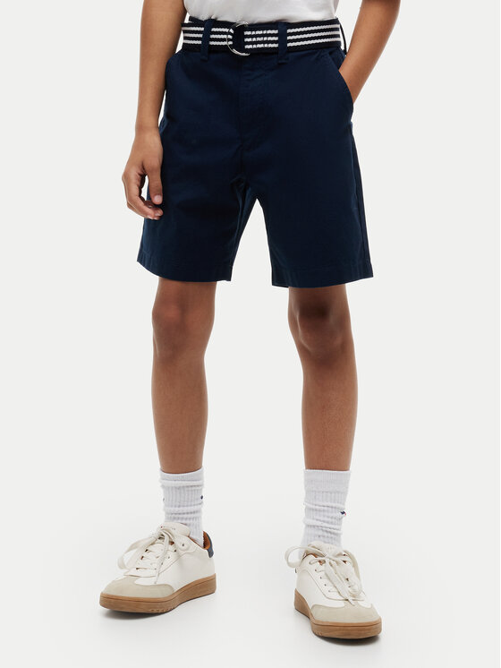 Tommy Hilfiger Szorty materiałowe Essential KB0KB10246 Granatowy Loose Fit