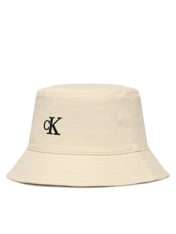 Calvin Klein Kapelusz Bucket LV04F5101G Écru