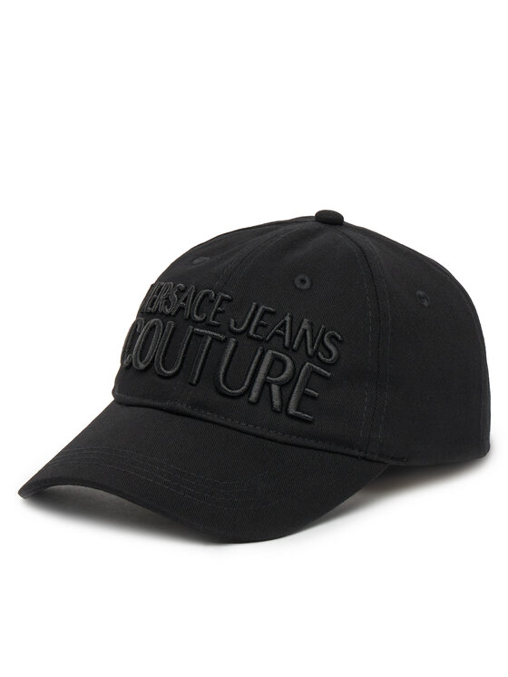 Versace Jeans Couture Czapka z daszkiem 78VAZK32 Czarny