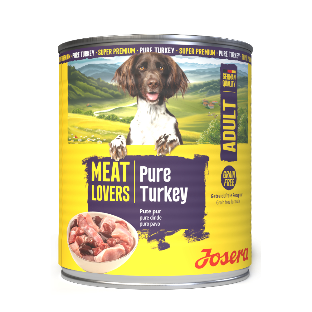 Korzystny pakiet Josera Meatlovers Pure, 12 x 800 g -  Indyk (nowa szata graficzna)