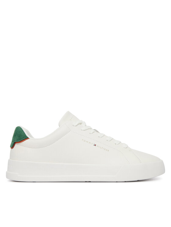 Tommy Hilfiger Sneakersy Th Court Core Ess Leather FM0FM05367 Biały