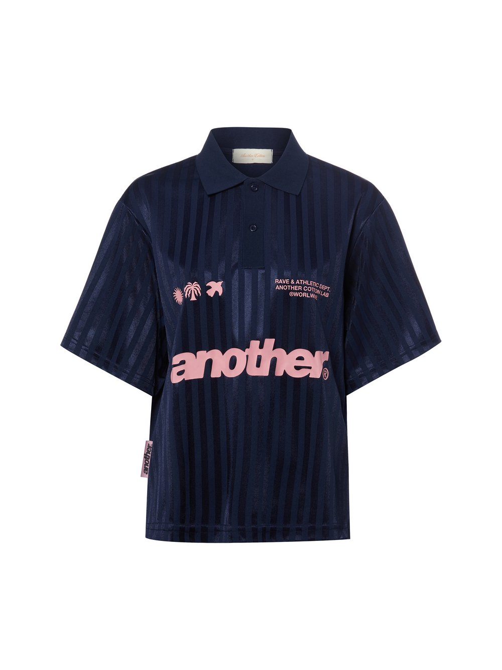 Another Cotton Lab Damska koszulka polo - Rave &amp; Athletic Socc Kobiety Sztuczne włókno niebieski, S