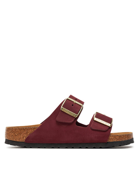 Birkenstock Klapki Arizona Sfb Lenb1028719 Czerwony