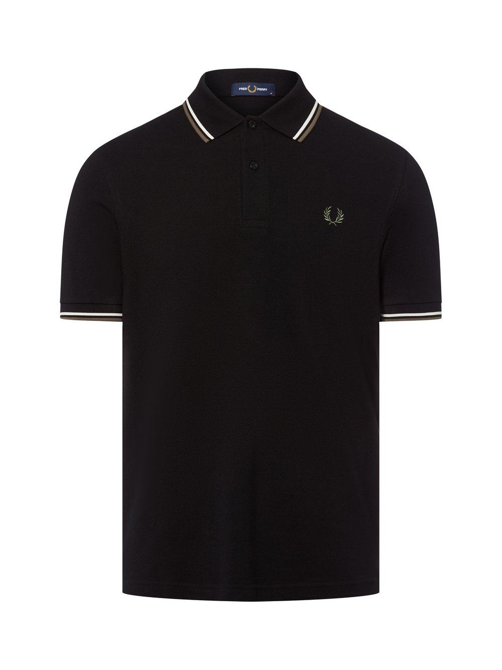 Fred Perry Męska koszulka polo Mężczyźni Bawełna czarny, M