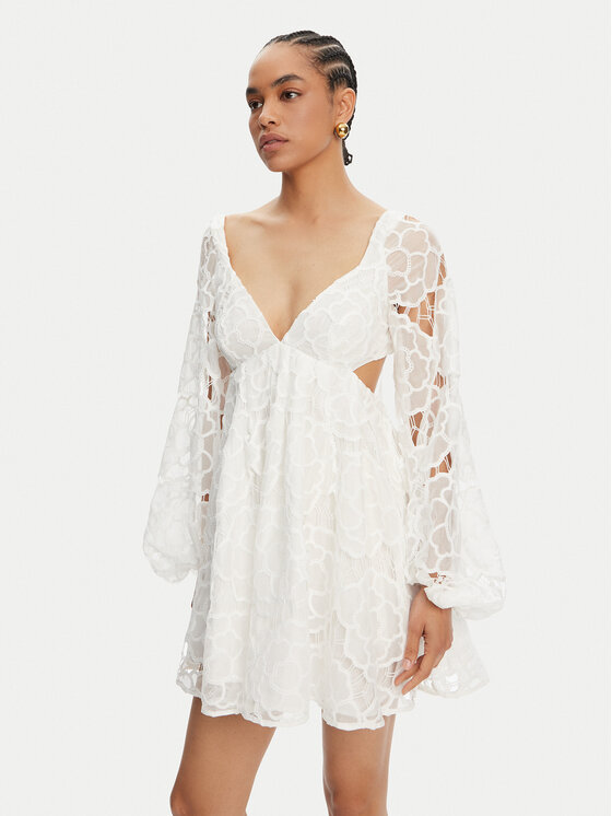 Bardot Sukienka koktajlowa 59858DB1 Biały Regular Fit