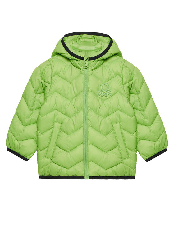 United Colors Of Benetton Kurtka przejściowa 2TWDGN02V Zielony Regular Fit