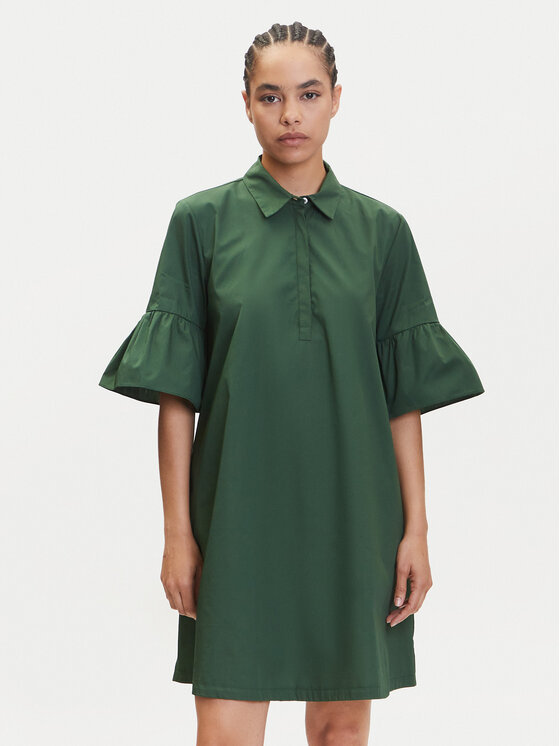 Marella Sukienka koszulowa Medicea 2515221192 Zielony Relaxed Fit