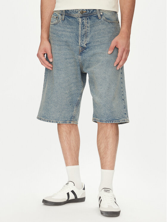 Jack & Jones Szorty jeansowe Iron 12272552 Niebieski Baggy Fit