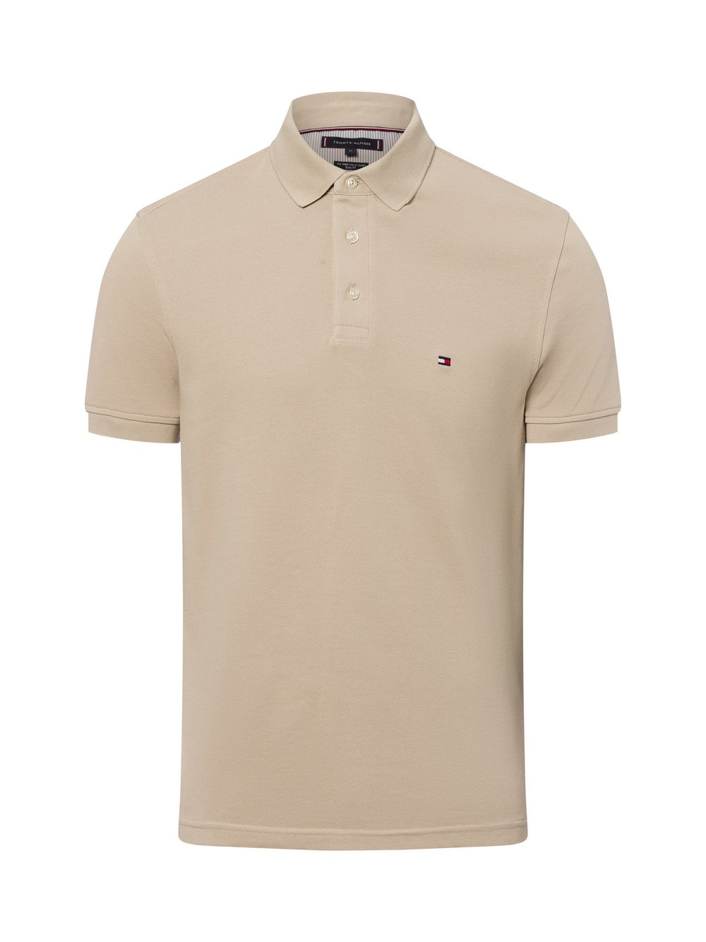 Tommy Hilfiger Męska koszulka polo Mężczyźni Bawełna beżowy, XXXL
