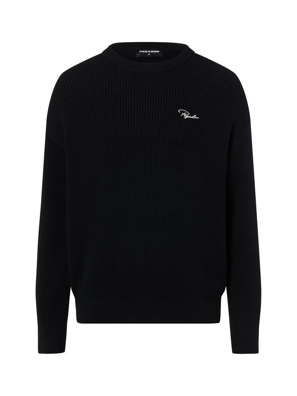 PEGADOR Sweter - Signar Mężczyźni Bawełna czarny, XL