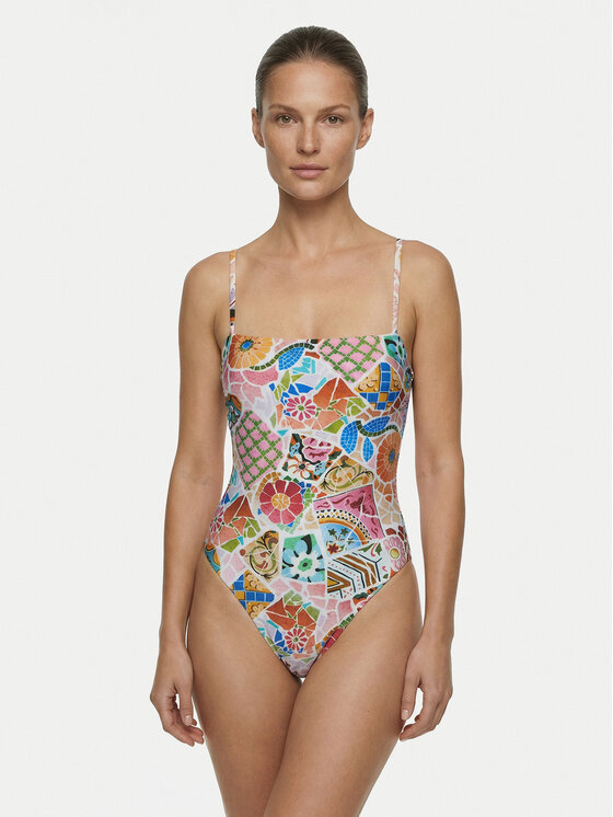 Seafolly Strój kąpielowy Beach Bohème 11182-300 Różowy
