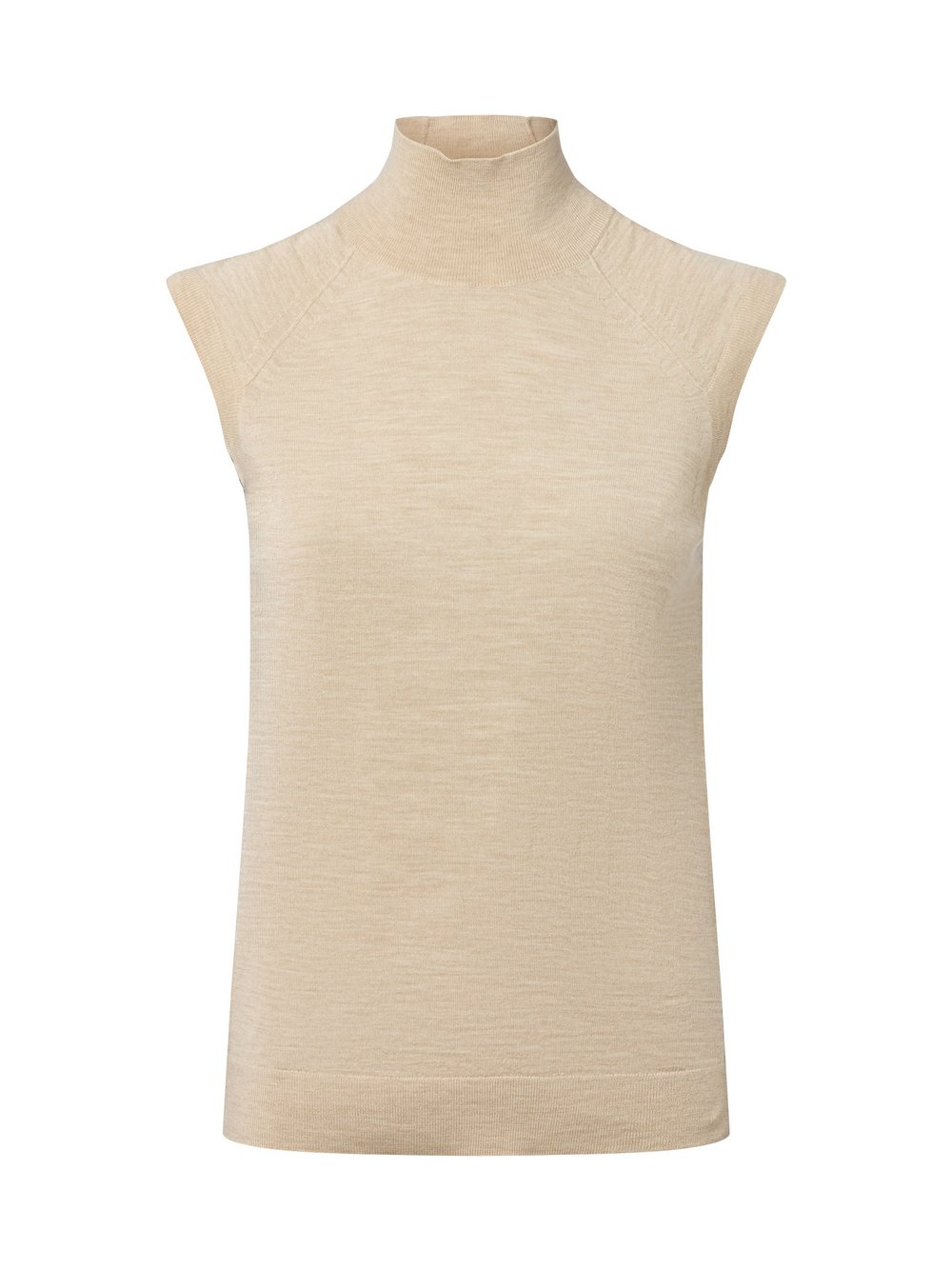 BOSS Sweter damski - Fipini Kobiety drobna dzianina beżowy, L