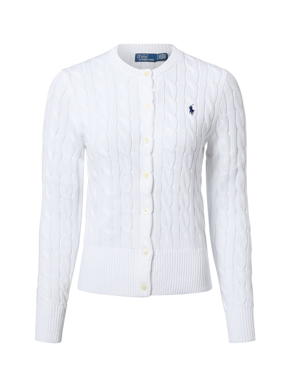 Polo Ralph Lauren Kardigan damski Kobiety Bawełna biały, L