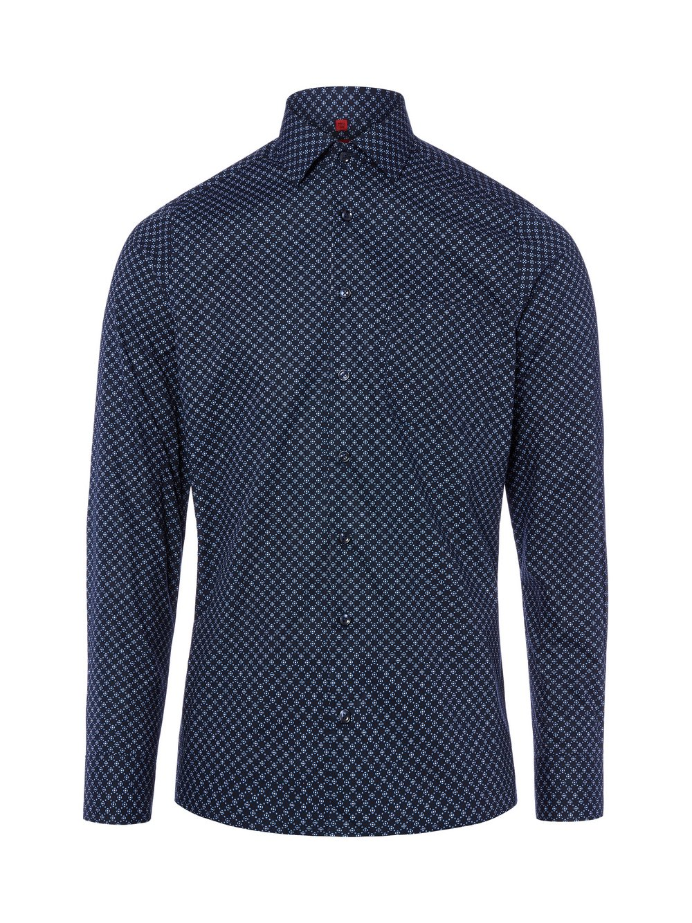 Finshley & Harding Męska koszula biznesowa - Easy Care Mężczyźni Slim Fit Bawełna niebieski, 40