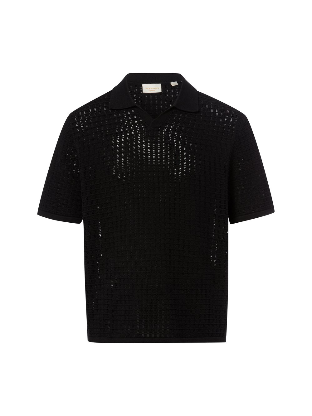 Jack & Jones Męska koszulka polo - JORnantucket Mężczyźni Bawełna czarny, M