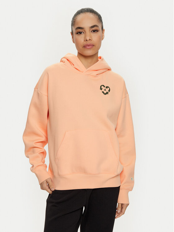 Champion Bluza 117491 Pomarańczowy Loose Fit