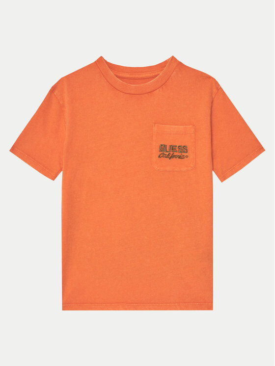 Guess T-Shirt L5RI30 K8HM4 Pomarańczowy Regular Fit