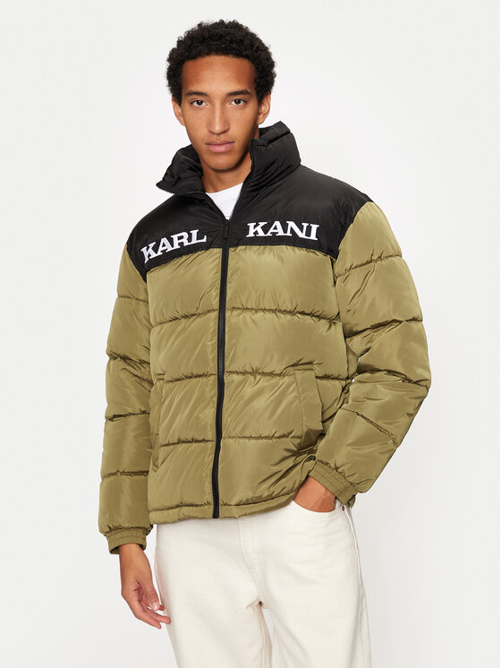 Karl Kani Kurtka zimowa Retro Essential 60760012 Zielony Regular Fit