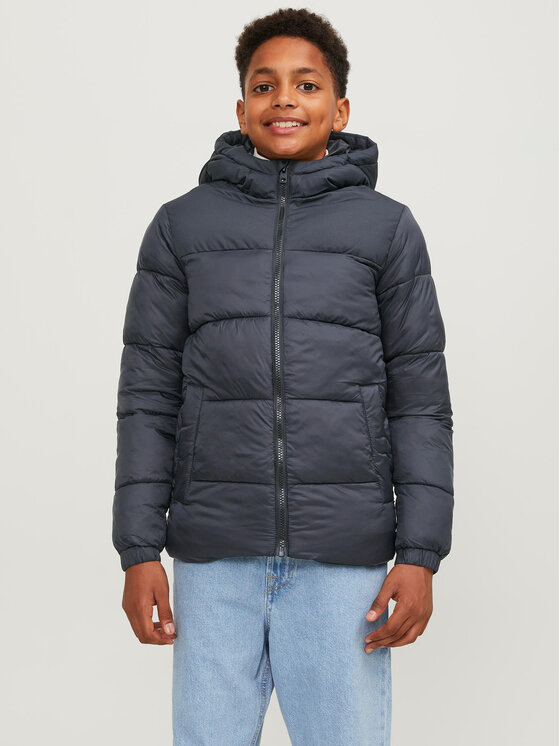Jack & Jones Junior Kurtka zimowa 12236884 Czarny Regular Fit