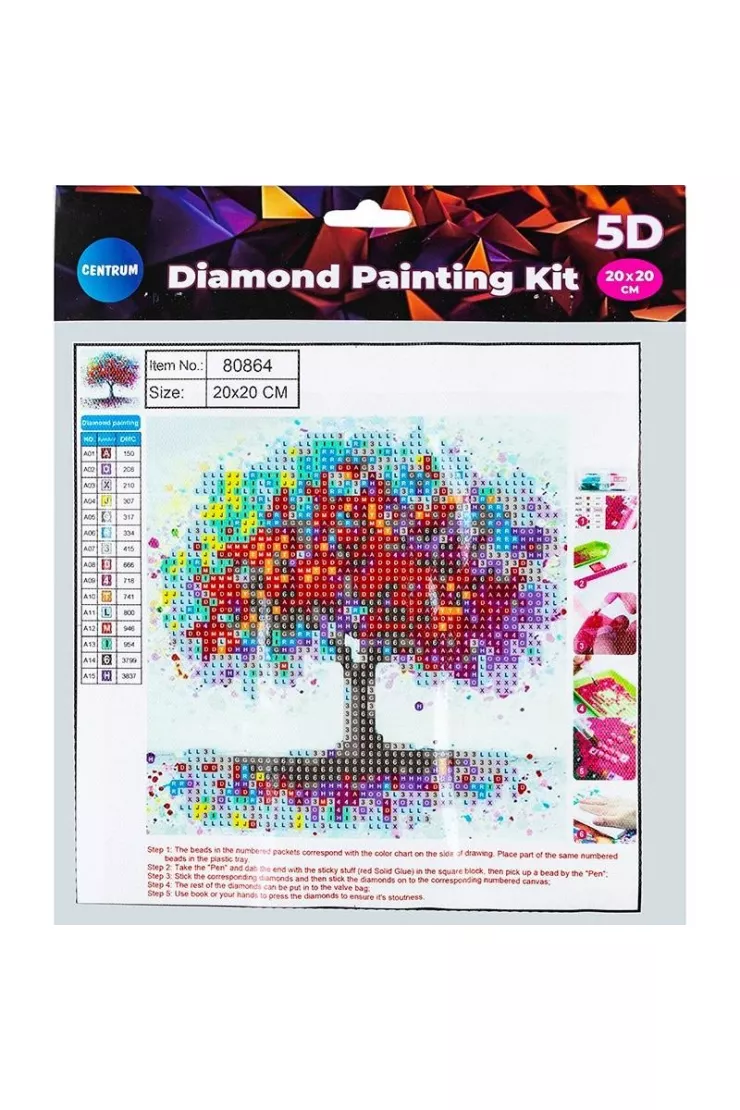 Diamentowa mozaika 5D - Red tree