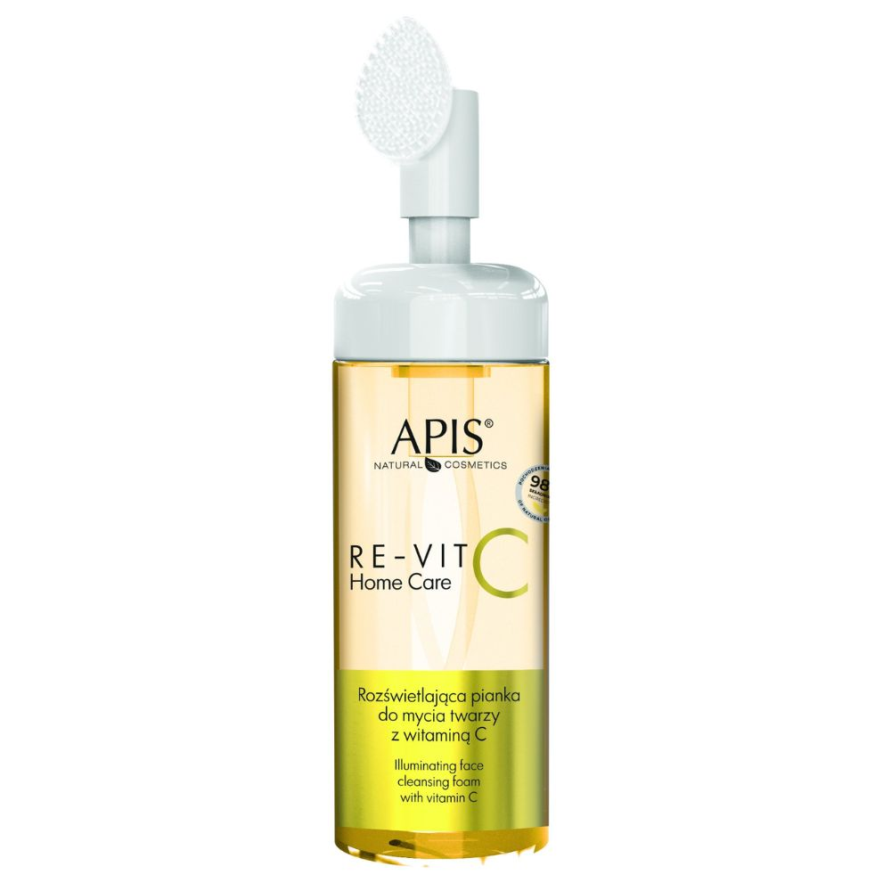 Apis RE-VIT C HOME CARE rozświetlająca pianka do mycia twarzy z witaminą C 150 ml  miniaturka