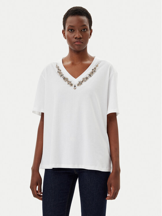 Liu Jo T-Shirt WA5146 JS923 Biały Regular Fit
