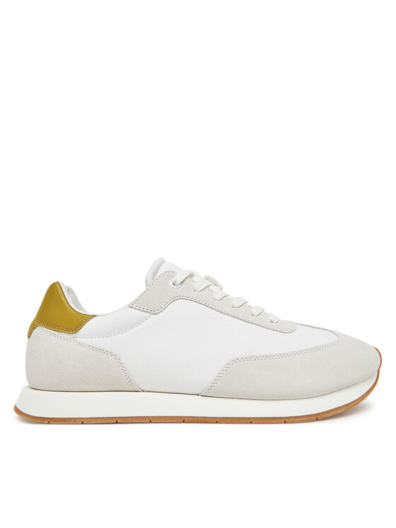 Calvin Klein Sneakersy Low Prof Runn Laceup Cv Mix HM0HM01723 Biały