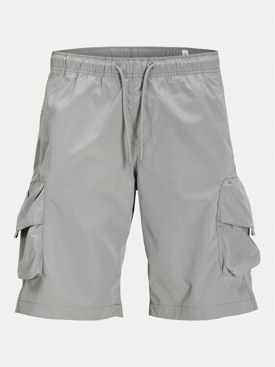 Jack & Jones Szorty materiałowe Cole 12269386 Szary Cargo Fit