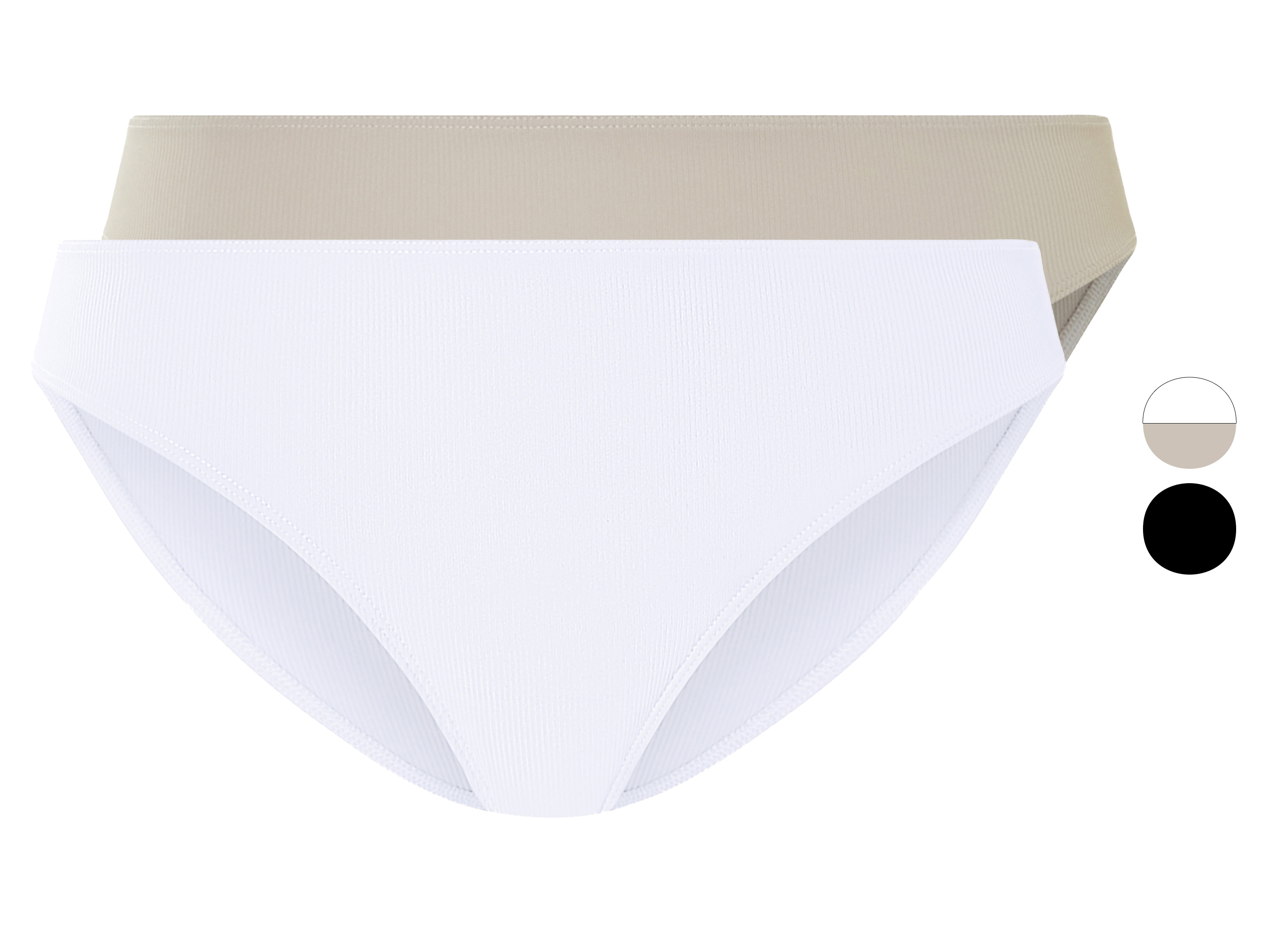 esmara® Majtki figi damskie prążkowane, 2 pary miniaturka