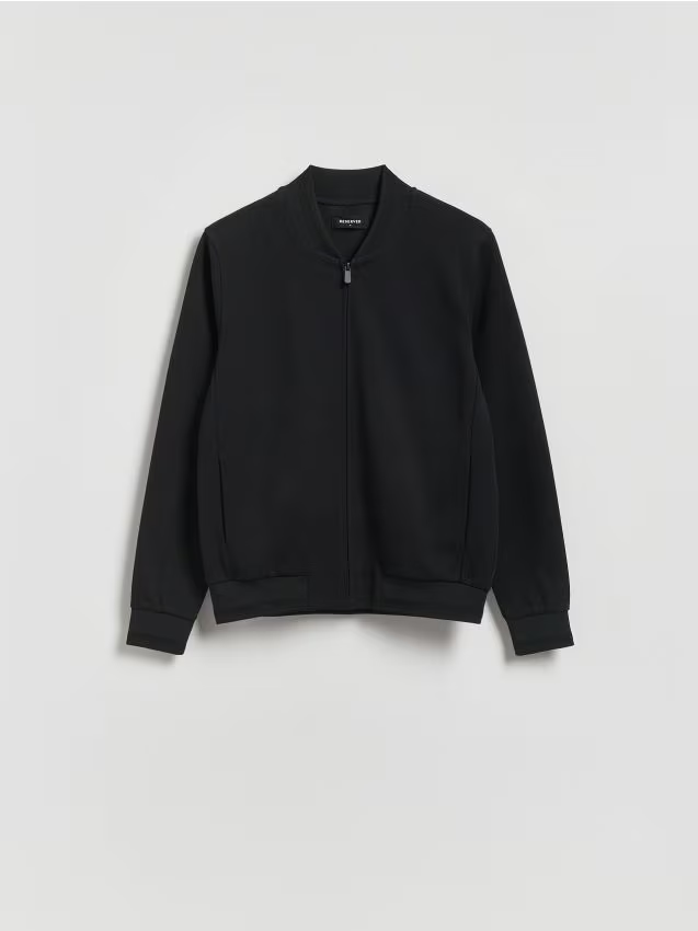 Reserved - Bluza bomberka - czarny