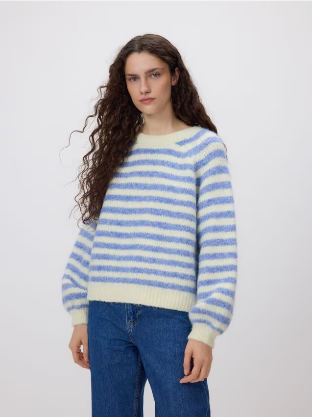 Reserved - Sweter w paski - wielobarwny