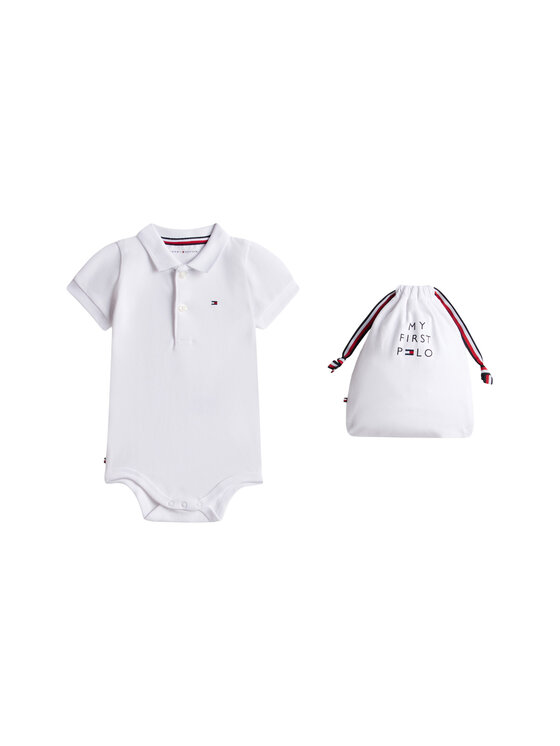 Tommy Hilfiger Body dziecięce Essential KN0KN02372 Biały