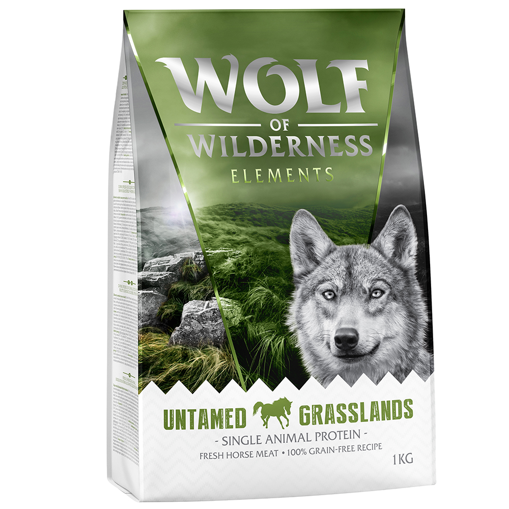 Wolf of Wilderness Monoprotein Sensitive "Untamed Grasslands", konina - bez zbóż - 1 kg