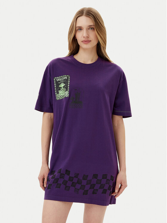 Volcom Sukienka codzienna Filip Rygalski B1312516 Fioletowy Loose Fit