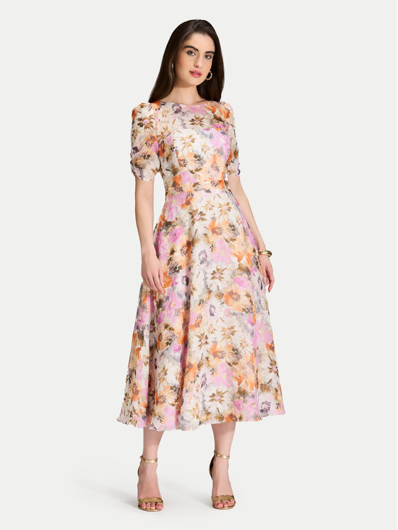 Swing Sukienka koktajlowa 5AJ02300 Kolorowy Regular Fit