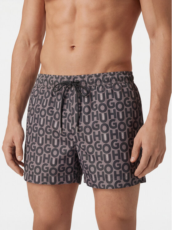 HUGO Szorty kąpielowe Nalu 50561228 Szary Regular Fit
