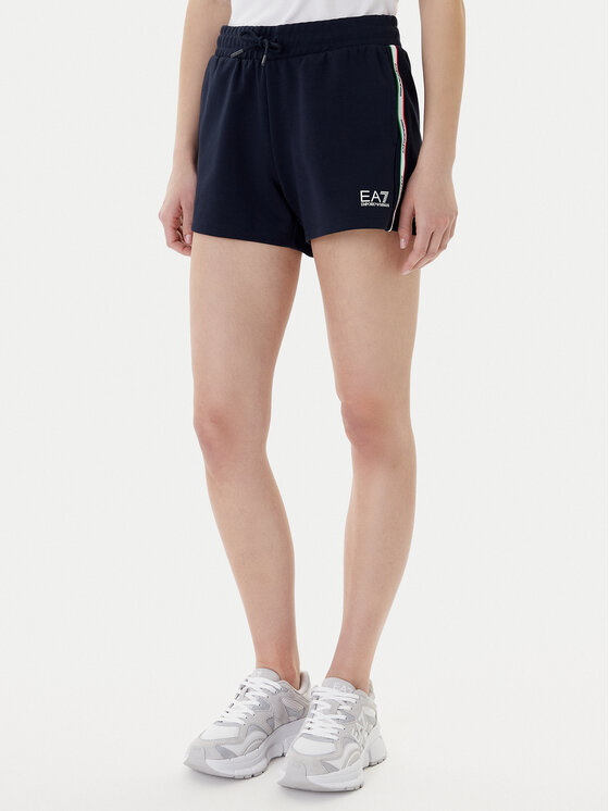 EA7 Emporio Armani Szorty sportowe 7W001224 AF12660 UB102 Granatowy Regular Fit