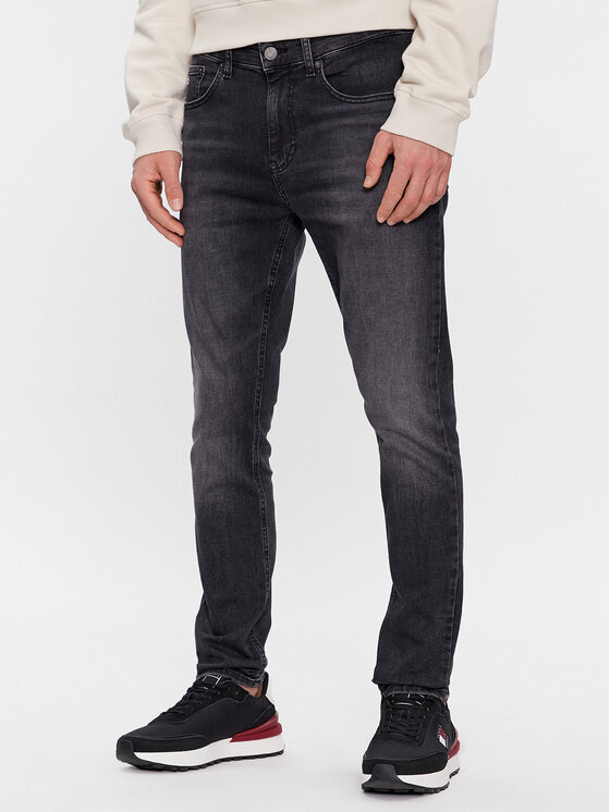 Tommy Jeans Jeansy Scanton DM0DM18152 Czarny Slim Fit
